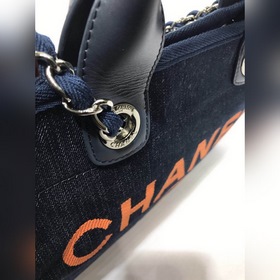 CHANEL Модель A66941 Женская сумка для покупок из джинсовой ткани