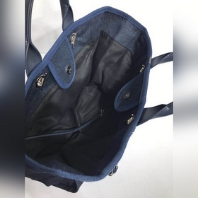 CHANEL Модель A66941 Женская сумка для покупок из джинсовой ткани