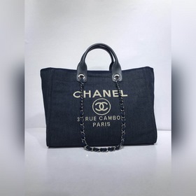 CHANEL Модель A66941 Женская сумка для покупок из джинсовой ткани