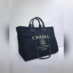 CHANEL Модель A66941 Женская сумка для покупок из джинсовой ткани