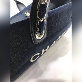 CHANEL Модель A66941 Женская сумка для покупок из джинсовой ткани