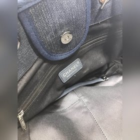 CHANEL Модель A66941 Женская сумка для покупок из джинсовой ткани