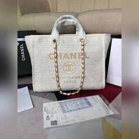 CHANEL Модель A66941 Большая ручная сумка для пляжа Материал： хло