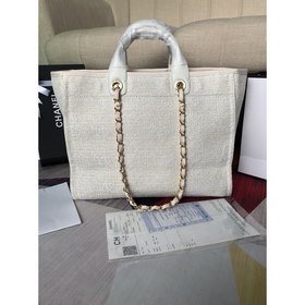 CHANEL Модель A66941 Большая ручная сумка для пляжа Материал： хло
