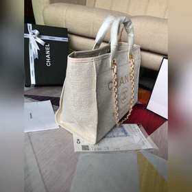 CHANEL Модель A66941 Большая ручная сумка для пляжа Материал： хло