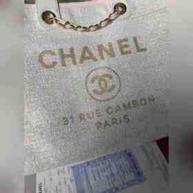 CHANEL Модель A66941 Большая ручная сумка для пляжа Материал： хло