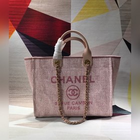 CHANEL Модель A66941 Большая ручная сумка для пляжа Материал： хло