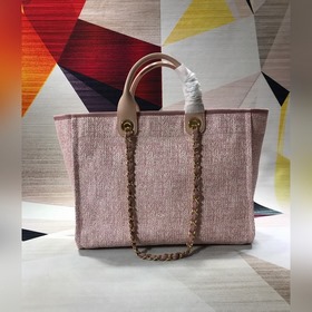 CHANEL Модель A66941 Большая ручная сумка для пляжа Материал： хло