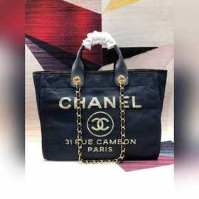 CHANEL Модель A66941 Большая ручная сумка для пляжа Материал： сме