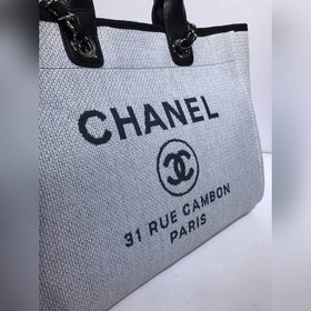 CHANEL Модель A66941 Женская сумка для покупок из джинсовой ткани