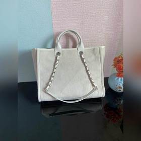 CHANEL Модель A66941 Большая ручная сумка для пляжа Материал： вел
