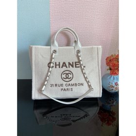 CHANEL Модель A66941 Большая ручная сумка для пляжа Материал： вел