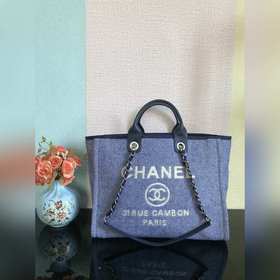 CHANEL Модель A66941 Большая ручная сумка для пляжа Материал： вел