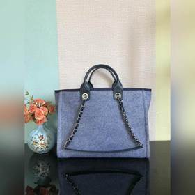 CHANEL Модель A66941 Большая ручная сумка для пляжа Материал： вел