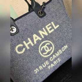 CHANEL Модель A66941 Большая ручная сумка для пляжа Материал： вел