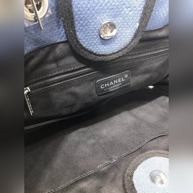 CHANEL Модель A66941 Женская сумка для покупок из джинсовой ткани