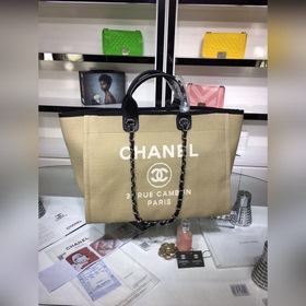 CHANEL Модель A66941 Женская сумка-тоут из джинсовой ткани для по