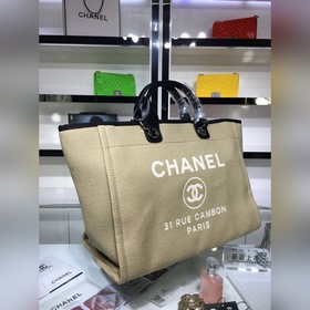 CHANEL Модель A66941 Женская сумка-тоут из джинсовой ткани для по