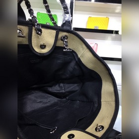 CHANEL Модель A66941 Женская сумка-тоут из джинсовой ткани для по