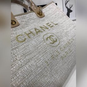CHANEL Модель A66941 Женская сумка для покупок из джинсовой ткани