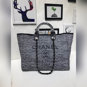 CHANEL Модель A66941 Женская сумка для покупок из джинсовой ткани