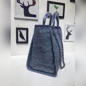 CHANEL Модель A66941 Женская сумка для покупок из джинсовой ткани