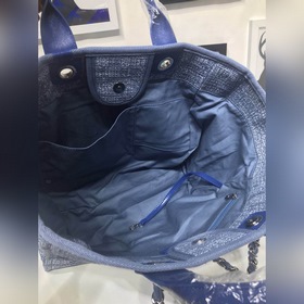 CHANEL Модель A66941 Женская сумка для покупок из джинсовой ткани