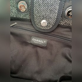 CHANEL Модель A66941 Большая сумка для пляжа Материал： вельвет, с