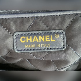 CHANEL Импортная сумка из джинсовой ткани с цепочкой Большой разм