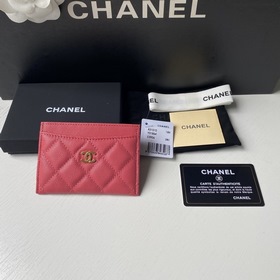 CHANEL Классический кожаный кошелек, модель 31510 Материал с мелк