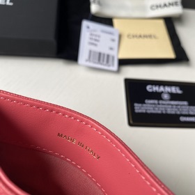 CHANEL Классический кожаный кошелек, модель 31510 Материал с мелк