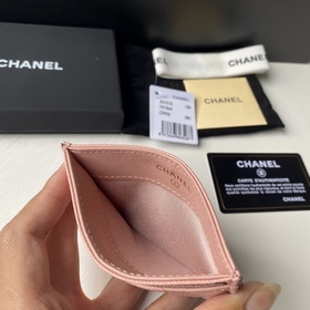 CHANEL Классический кожаный кошелек, модель 31510 Материал с мелк