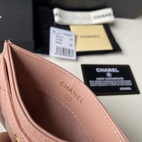 CHANEL Классический кожаный кошелек, модель 31510 Материал с мелк
