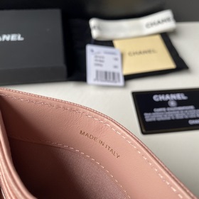 CHANEL Классический кожаный кошелек, модель 31510 Материал с мелк