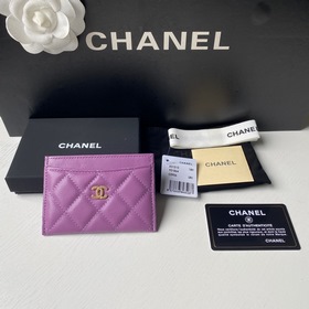 CHANEL Классический кожаный кошелек, модель 31510 Материал с мелк