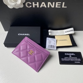 CHANEL Классический кожаный кошелек, модель 31510 Материал с мелк