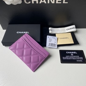 CHANEL Классический кожаный кошелек, модель 31510 Материал с мелк