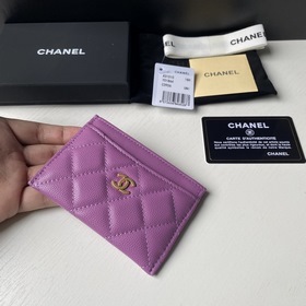 CHANEL Классический кожаный кошелек, модель 31510 Материал с мелк