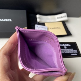CHANEL Классический кожаный кошелек, модель 31510 Материал с мелк