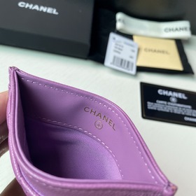 CHANEL Классический кожаный кошелек, модель 31510 Материал с мелк