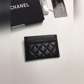 Chanel Кожаный чехол для карт Полностью из кожи, с безупречной от