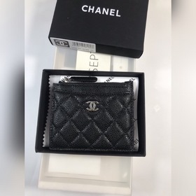 Chanel Кожаный кошелек из кожи с узором «икра» Модель № 50084 (зо