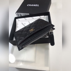 Chanel Кожаный кошелек из кожи с узором «икра» Модель № 50084 (зо