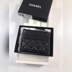 Chanel Кожаный кошелек из кожи с узором «икра» Модель № 50084 (зо
