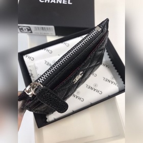 Chanel Кожаный кошелек из кожи с узором «икра» Модель № 50084 (зо