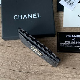 CHANEL Классическая черная сумка с ремешком и стразами Двойная бу