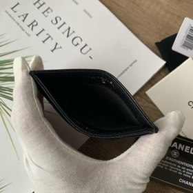 CHANEL Классический кошелек с черной лентой и бриллиантами в форм