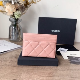 CHANEL Карман для карт с розовым цветом сакуры и бриллиантами Дво