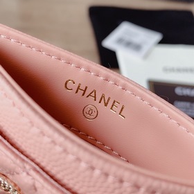 CHANEL Карман для карт с розовым цветом сакуры и бриллиантами Дво