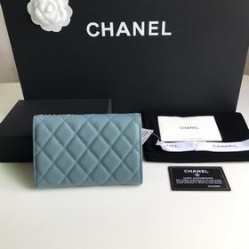CHANEL Модель A84341 Средний кошелек с тремя отделениями Высокок